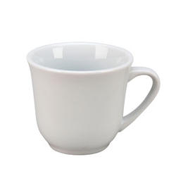 Vertex China Argyle and Catalina Collection Porcelain White Elegant Tall Cup, 8 Ounce -- 36 per case.