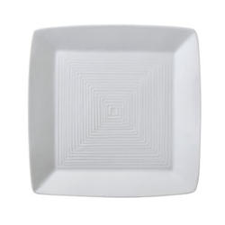 Vertex China Signature Collection Embossed Square Plate, 9 inch -- 24 per case.