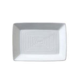 Vertex China Argyle Rectangle Embossed Plate -- 12 per case.
