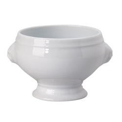 Vertex China Market Buffet Collection Porcelain White Lion Head Soup Tureen, 14 Ounce -- 24 per case.