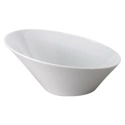 Vertex China Signature Undecorated Porcelain White Incline Bowl, 8 Ounce -- 36 per case.