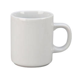 Vertex China Argyle and Catalina Collection Porcelain White C Handle Hotel Mug, 11 Ounce -- 36 per case.