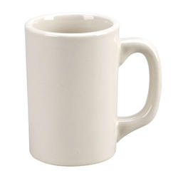 Vertex China Vista Collection White Log Home Mug, 11 Ounce -- 36 per case.