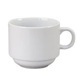 Alpine Collection Euro White Stacking Cup, 8 Ounce -- 36 per case.