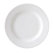 Rubicon Collection White Round Wide Rim Plate, 6 1/2 inch -- 36 per case.