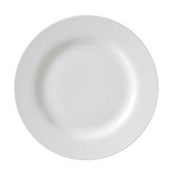 Rubicon Collection Undecorated White Wide Rim Plate, 9 inch -- 24 per case.