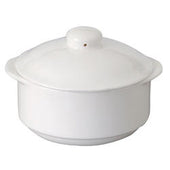 Vertex China Rubicon Undecorated White Soup/Sugar Bowl with Lid, 9 Ounce -- 12 per case.