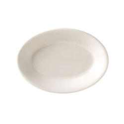 Vertex China Vista Collection Undecorated American White Oval Platter, 10 3/8 inch -- 24 per case.