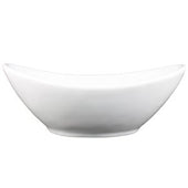 Vertex China Contour Collection Porcelain White Bowl, 6 3/8 x 4 5/8 inch -- 36 per case.