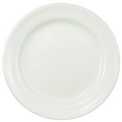 London Collection White Mid Rim Plate, 9 inch -- 24 per case.