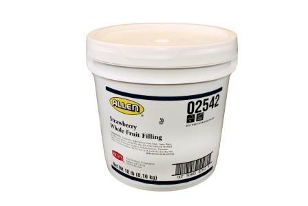 Rich JW Allen Strawberry Whole Fruit Filling, 18 Pound.