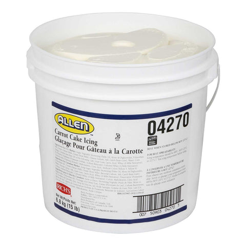 Rich JW Allen Carrot Cake Icing, 15 Pound.