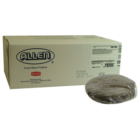 Rich Allen Uniced Chocolate Layer Cake, 10 Ounce -- 30 per case.