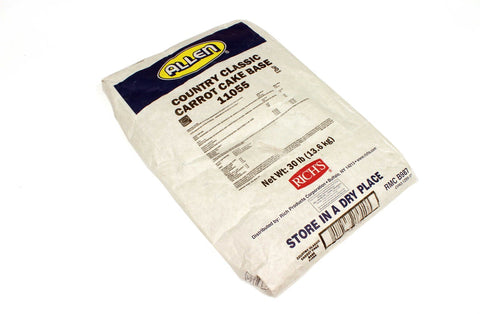 Rich JW Allen Country Classic Carrot Cake Base, 30 Pound.