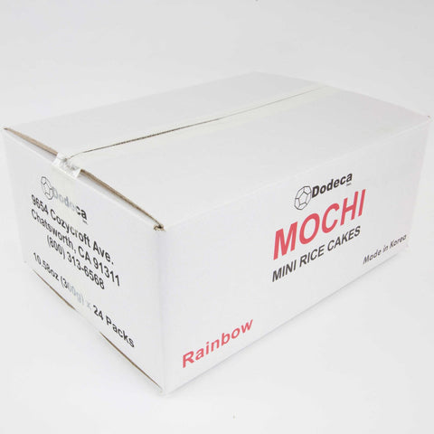 Dodeca Mini Mochi Rainbow Rice Cake, 10.58 Ounce -- 24 per case.