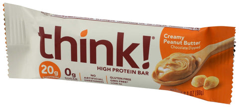 Think Thin Protein Bar - Creamy Peanut Butter, 2.1 Ounce -- 10 per case.