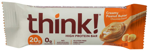 Think Thin Protein Bar - Creamy Peanut Butter, 2.1 Ounce -- 10 per case.