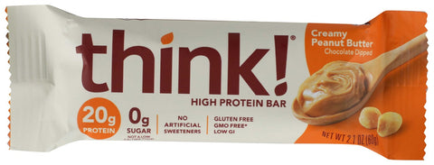 Think Thin Protein Bar - Creamy Peanut Butter, 2.1 Ounce -- 10 per case.