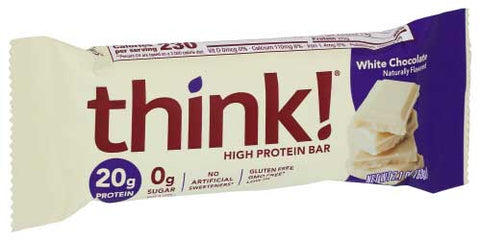 Think Thin Protein Bar - White Chocolate Chip, 2.1 Ounce -- 10 per case.