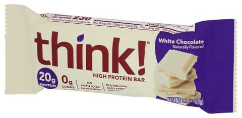 Think Thin Protein Bar - White Chocolate Chip, 2.1 Ounce -- 10 per case.