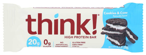 Think Thin Cookies and Creme Thin Protein Bar, 2.1 Ounce -- 10 per case.