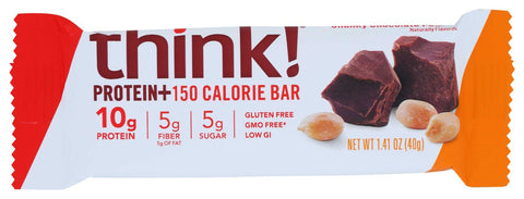 Think Thin Chunky Chocolate Peanut Lean Protein and Fiber Bar, 1.41 Ounce - 10 per pack.