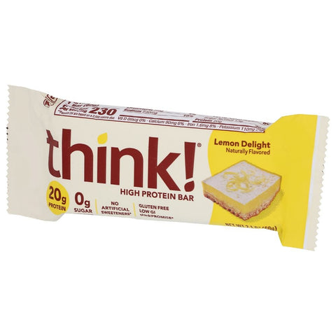 Think Thin Lemon Delight High Protein Bar, 2.1 Ounce -- 10 per case.