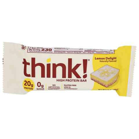 Think Thin Lemon Delight High Protein Bar, 2.1 Ounce -- 10 per case.
