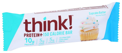Think Thin Cupcake Batter Protein Bar, 1.41 Ounce -- 10 per case.
