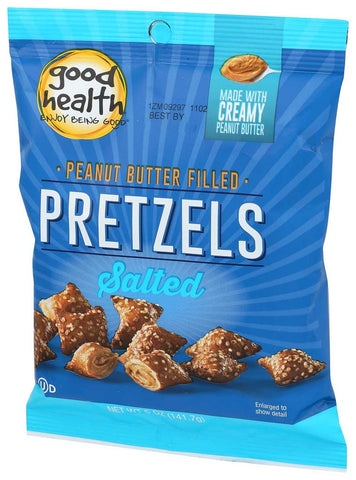 Good Health Salted Peanut Butter Filled Pretzel, 5 Ounce -- 12 per case
