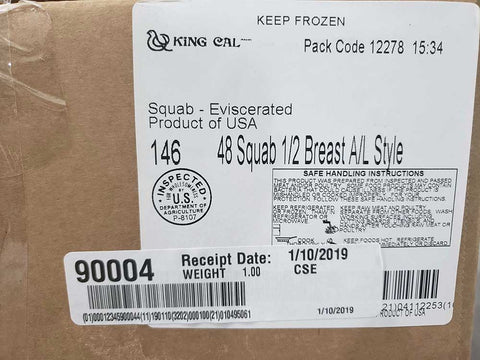 Squab Producers Of California Squab Airline Breast - 4 count per pack -- 12 packs per case