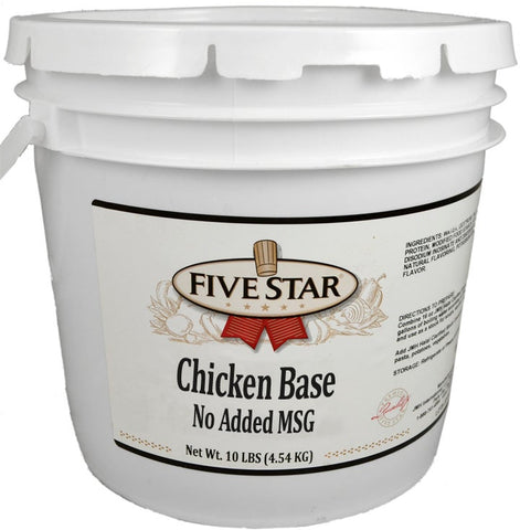 Five Star Cholesterol Free Chicken Base, 10 Pound -- 2 per case.