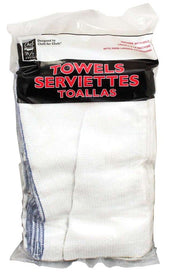 Chef Revival Blue Striped Bar Towel, 16 x 19 inch -- 12 per case