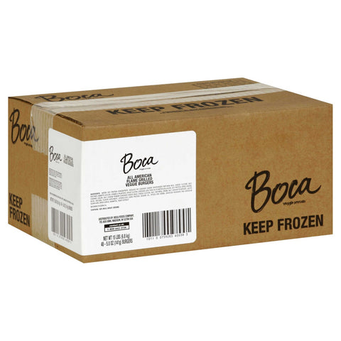 Kraft Frozen Boca Alliant American Burger, 5 Ounce -- 48 per case.