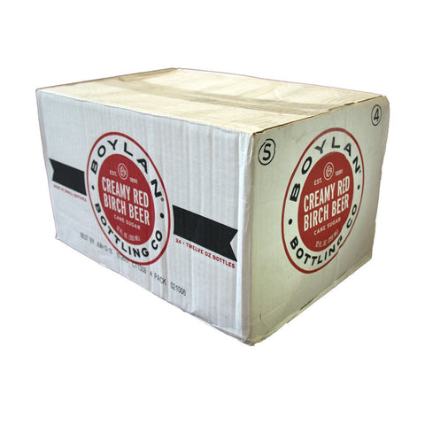 Boylan Bottling Creamy Red Birch Beer Soda, 12 Fluid Ounce -- 24 per case.