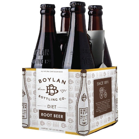 Boylan Bottling Diet Root Beer Soda, 12 Fluid Ounce -- 24 per case