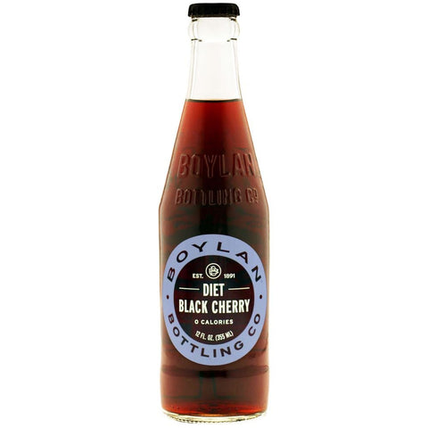 Boylan Bottling Diet Black Cherry Soda, 12 Fluid Ounce -- 24 per case