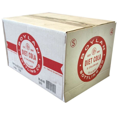 Boylan Bottling Diet Cola Soda, 12 Fluid Ounce -- 24 per case