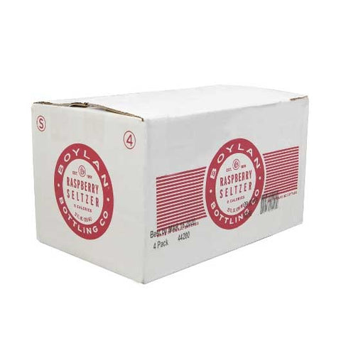 Boylan Bottling Co Raspberry Seltzer, 12 Ounce -- 24 per case.