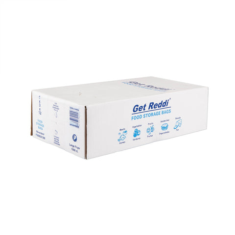 Pitt Plastics Get Reddi 2 Quart .85mil Large Fryer Bag -- 1000 per case.