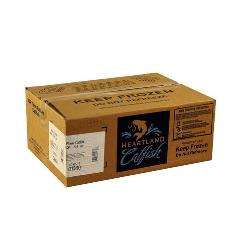 Heartland Whole Dressed 5 to 8 Ounce Catfish, 15 Pound.
