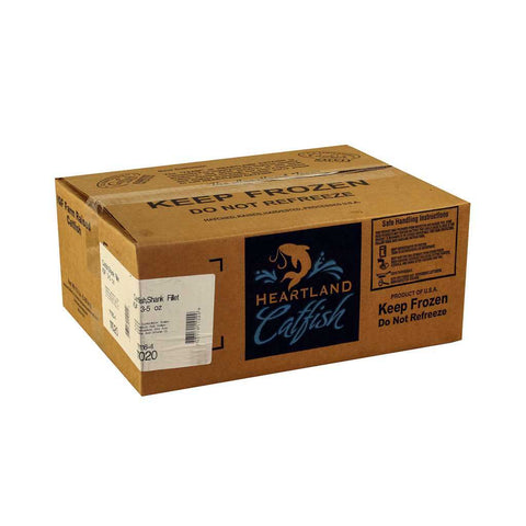 Heartland Catfish Individual Quick Frozen Catfish Fillet, 3 to 5 ounce -- 15 pounds per case