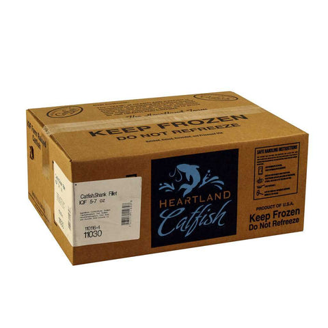 Heartland Catfish Individual Quick Frozen Catfish Fillet, 5 to 7 ounce -- 15 pounds per case