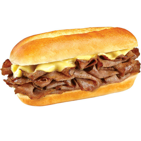 Rayberns Philly Cheesesteak Wrapped Sandwich - Display -- 8 per case.