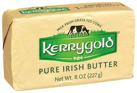 Kerrygold Salted Pure Irish Butter, 8 Ounce Bar -- 20 per case.