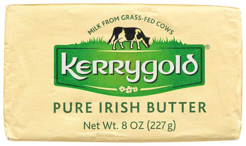 Kerrygold Salted Pure Irish Butter, 8 Ounce Bar -- 20 per case.