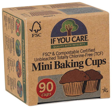 If You Care FSC Certified Mini Baking Cup - 90 count per pack -- 24 packs per case