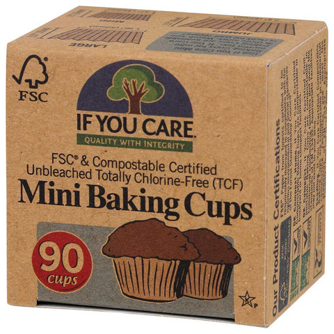 If You Care FSC Certified Mini Baking Cup - 90 count per pack -- 24 packs per case
