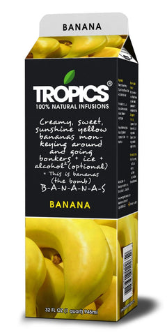 Tropics Banana Drink Mix, 32 Ounce -- 12 per case.