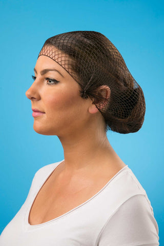 Dark Brown Extra Strength Large Hairnet -- 10 case -- 144 count.